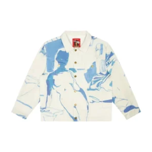 Bedroom Painting Denim Cream Jacket