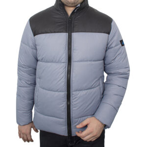 Henry Grey and Black Lightweight Puffer Jacket for Men - Winter Down Jacket