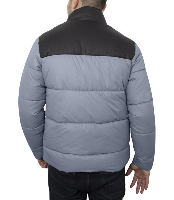Henry Grey and Black Lightweight Puffer Jacket for Men - Winter Down Jacket - Image 6