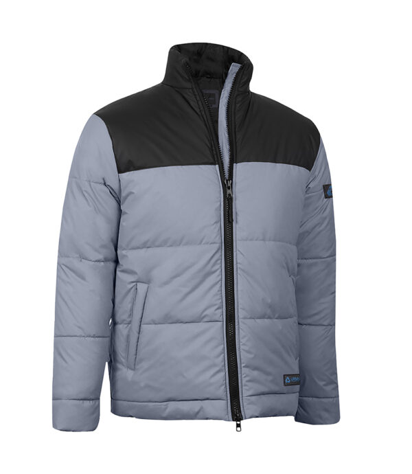 Henry Grey and Black Lightweight Puffer Jacket for Men - Winter Down Jacket - Image 3