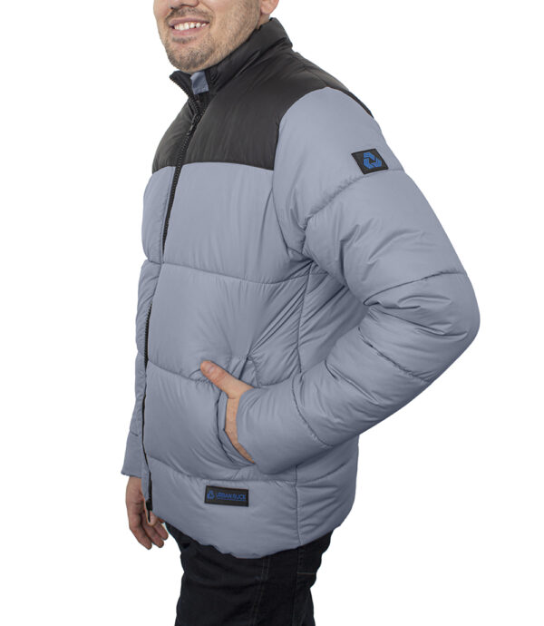 Henry Grey and Black Lightweight Puffer Jacket for Men - Winter Down Jacket - Image 2