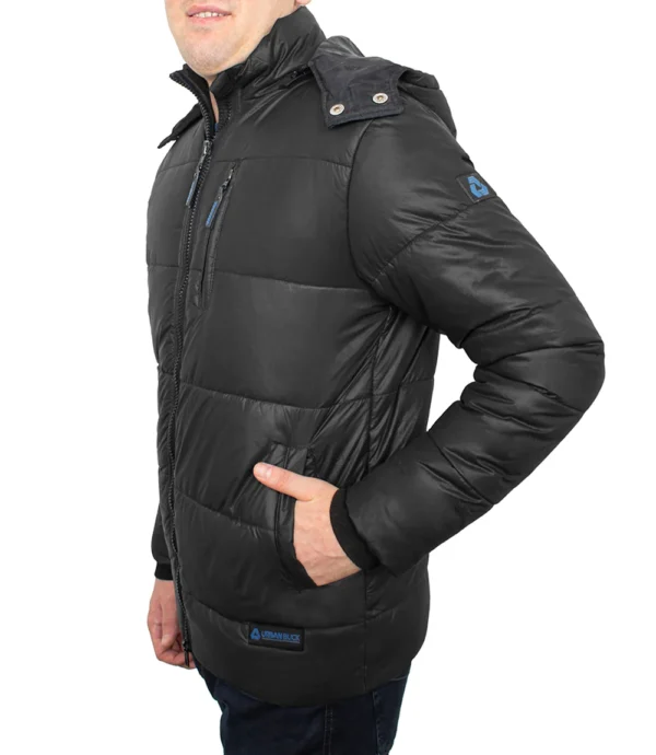 Salvador Hooded Winter Puffer Jacket for Men – Down Insulation - Image 3